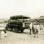 A produce truck being loaded on the St. Louis riverfront. Photo courtesy of the Missouri Historical Society.